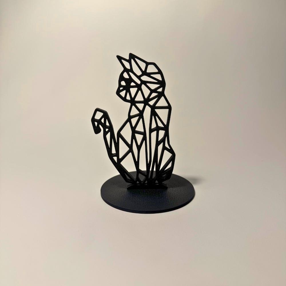 Lumwood Katze | LED Lampe aus Holz mit Schatteneffekt | Handgemacht | Deko mit Licht | Nachtlicht | Wechselbare Figur Bild 8